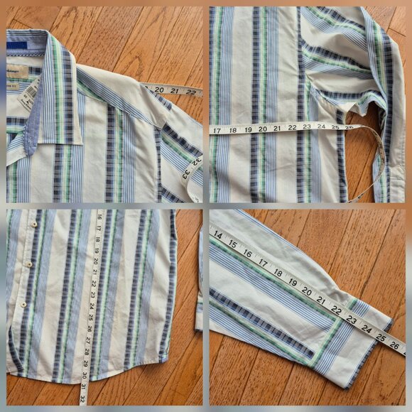 NWT Tommy Bahama Island Modern Fit Striped Long Sleeve Button Down XLX - Picture 13 of 14